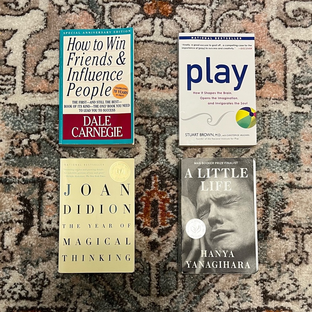 Set of 4 Used Paperback Books